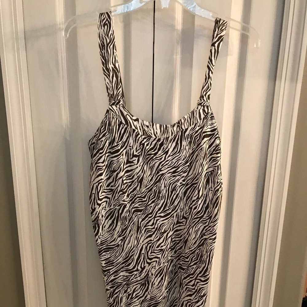 Satin zebra strip lingerie